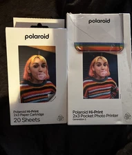 Polaroid Hi-Print Bluetooth 2x3 Pocket Photo Printer Bundle with 40 Extra Paper