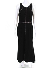 Adrianna Papell Womens Insert Lace Gown Black Size 10 12241208
