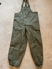 Vintage WW2 US Navy Small Flight Deck Bib Overalls Military Olive green