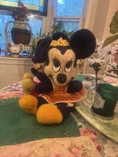 Mickey  Minnie Mouse Vintage 60's Stuffed Animal Plush Walt Disney 15"