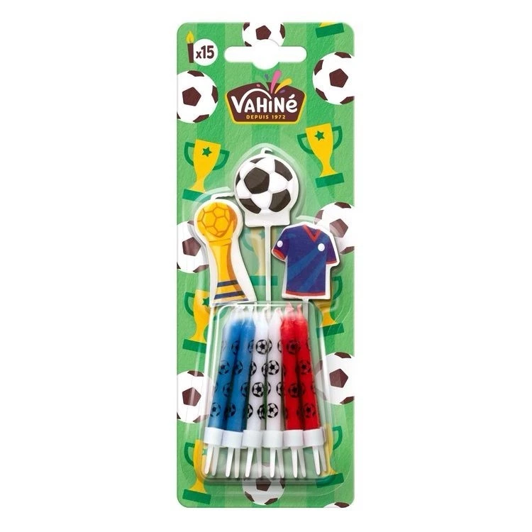 VAHINE bougie football pour gâteau d'anniversaire - Photo 1/1