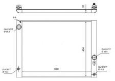 NRF Radiator for BMW 650 i N62B48B 4.8 Litre September 2005 to September 2010