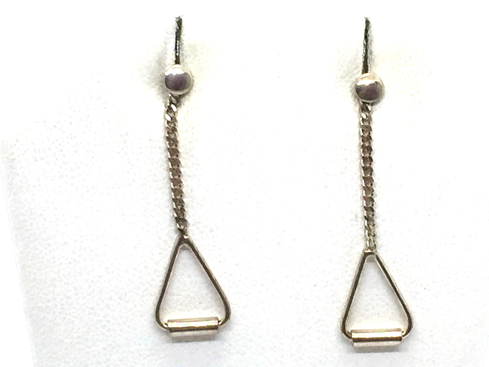 Solid Sterling Silver Post Dangle Earrings - image 5