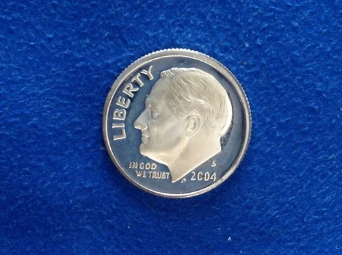 2004 S Roosevelt Dime Gem DCam Proof 90% Silver