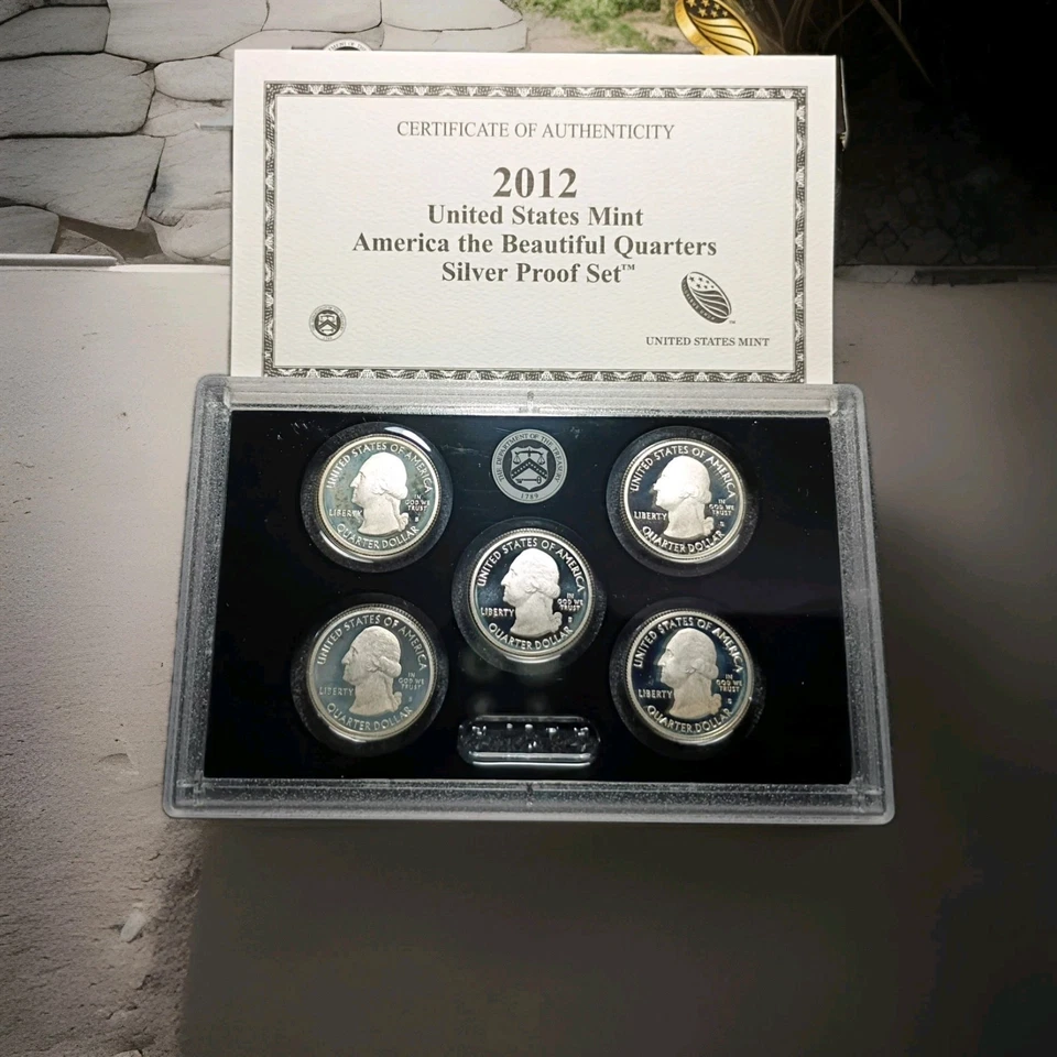 2012-S Mint America the Beautiful Quarters Silver Proof Set Coins With OGP & COA - Image 4 of 4