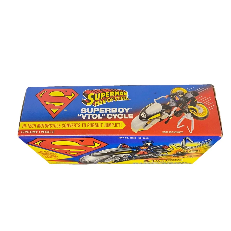 超级男孩复古循环可动人偶车辆超人钢铁侠肯纳 1995 全新带盒 — 第 4/4 张图片