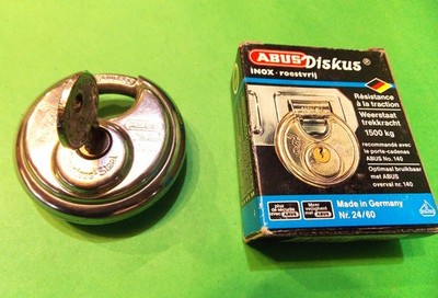ABUS Diskus  24/60 Like Keyed padlock  High Grade German Stainless Steel