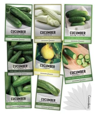 Cucumber Seed Assortment | 8 Variety Pack