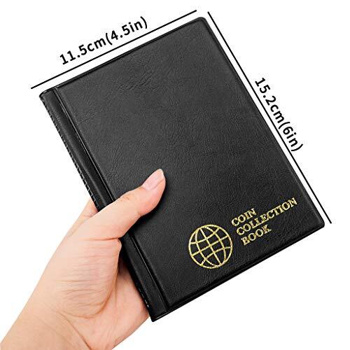 Coin Collection Album 60 Pockets 4.5x4.5cm/1.8x1.8 inch Coin Holder