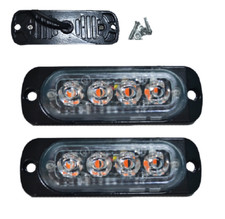 2x Luces de asistencia en carretera parpadeantes de calibre naranja para autobús vehículo pesado