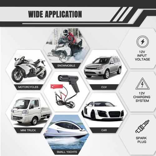 Zündzeitpunktpistole Stroboskoplampe Blitzpistole Zündung Auto Zündlicht Pistole - Zdjęcie 4 z 23