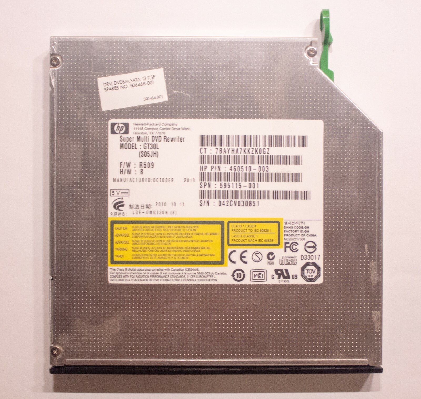 HP Super multi DVD rewriter GT30L S05NT (460510003) eBay