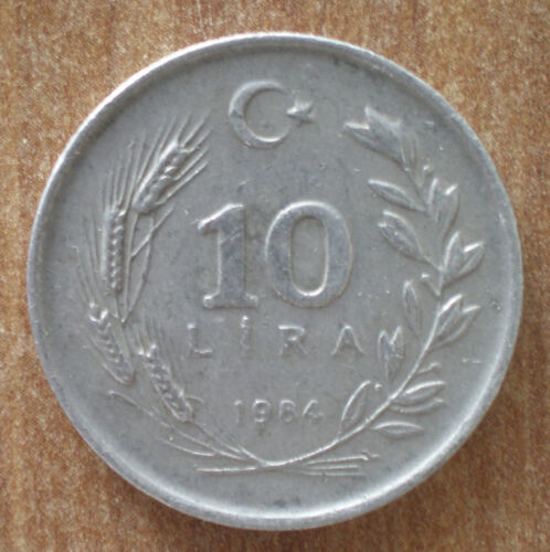Turkey 10 Lira 1984 Lirasi Coin Free Shipping Worldwide - Picture 2 of 3