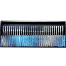 Drilax 30-Piece Lapidary Drill Bit Kit Diamond-Coated for Jewelry, Crafts 1/