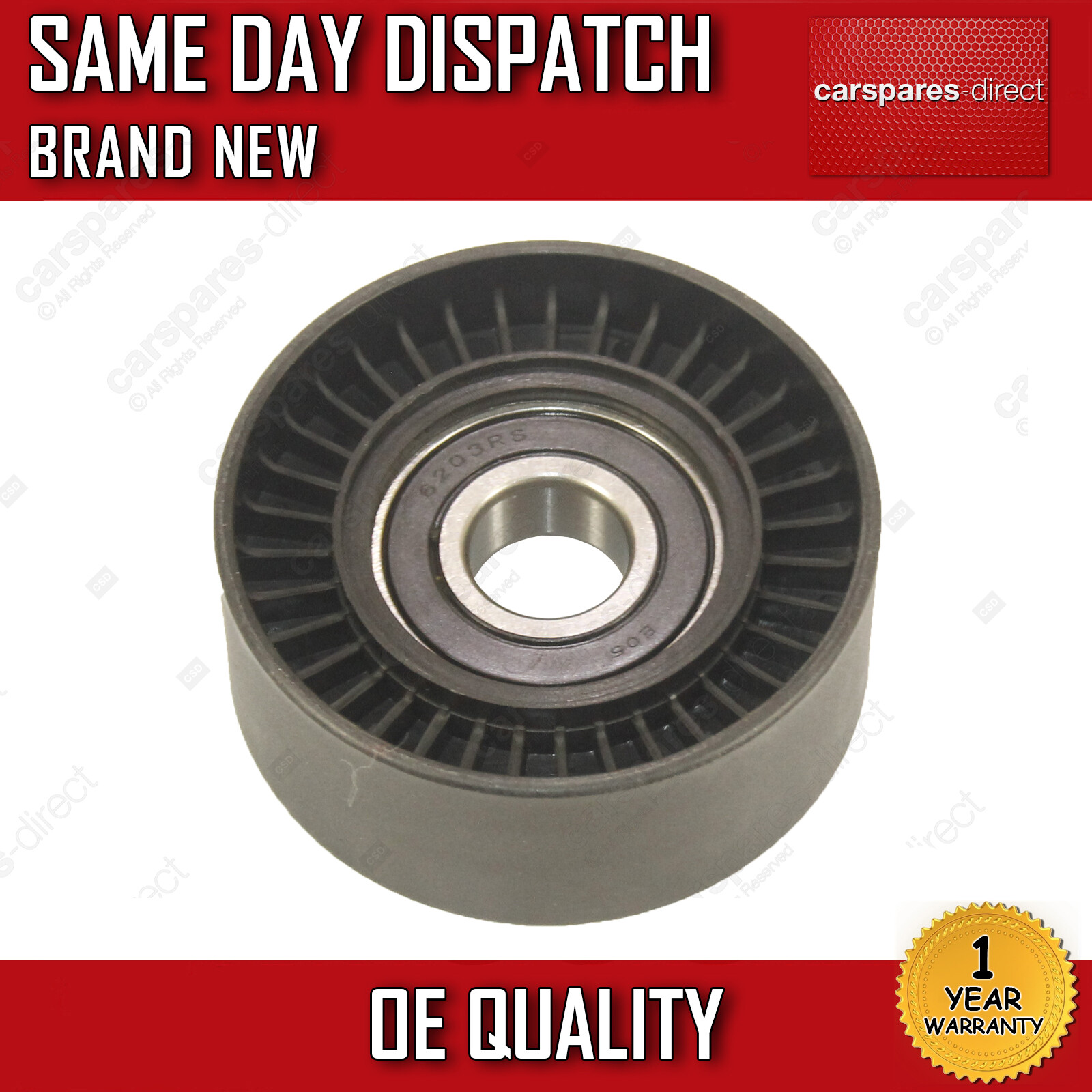 MERCEDES VITO VIANO W639 FAN BELT TENSIONER PULLEY V RIBBED IDLER 1993