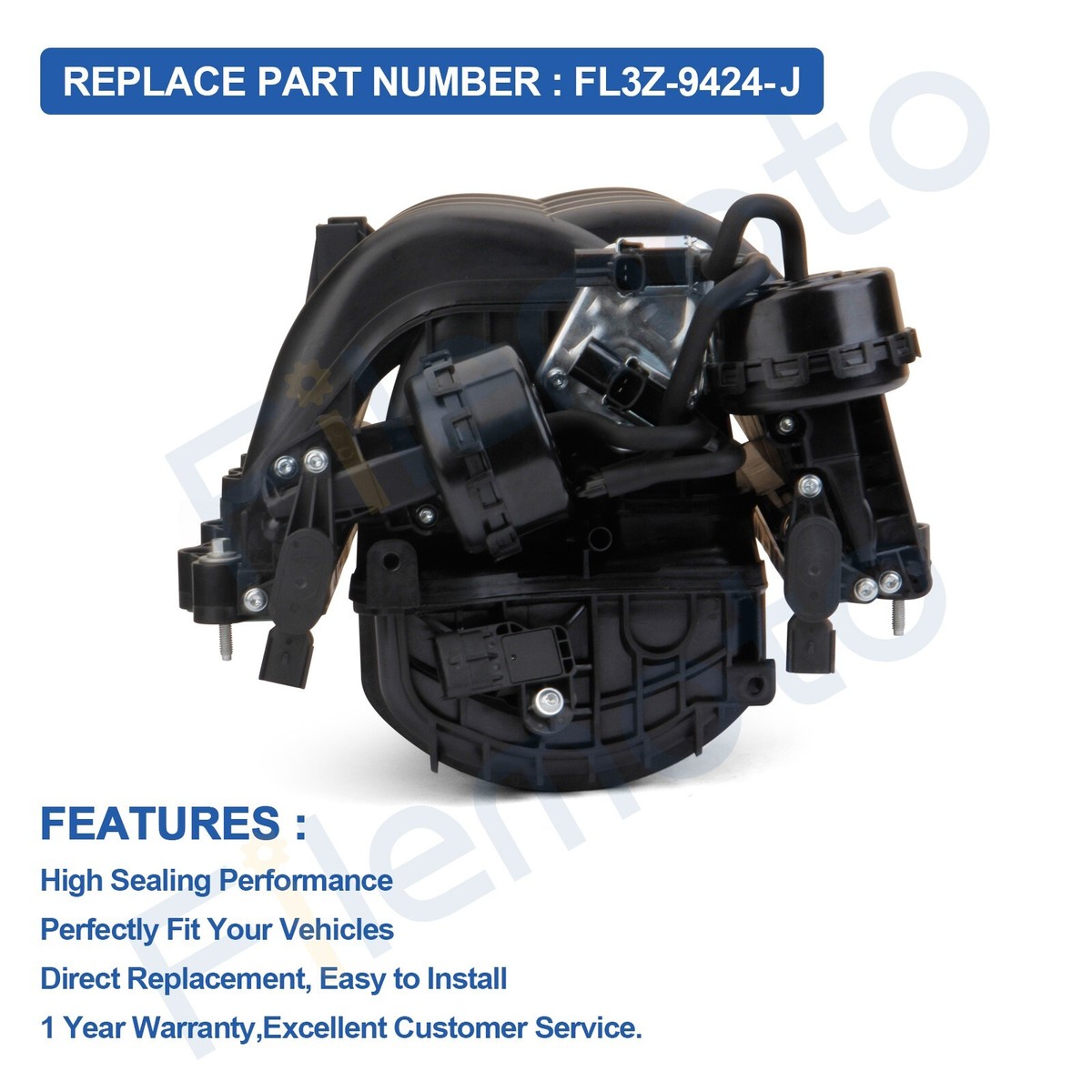 Intake Manifold For 2015-2017 Ford F-150 5.0L V8 FL3Z-9424-J FL3Z9424J FL3Z9424B