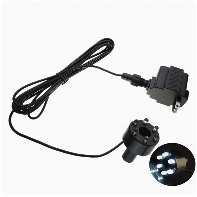 Underwater 6LED Light Ring For Fountain Fish Pond Water Garden US