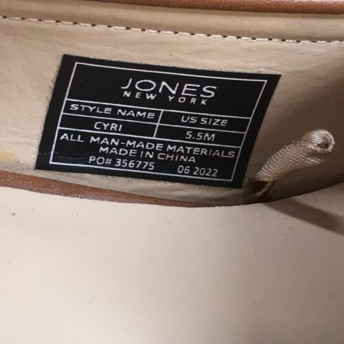 Jones New York Heels Womens 5.5 M Cyri Slip On Loafer Pumps Brown Faux Leather - Picture 14 of 17