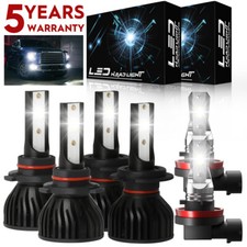For Suzuki Grand Vitara 2006-2013 LED Headlight Hi/Lo Fog Light Combo Bulbs P4C