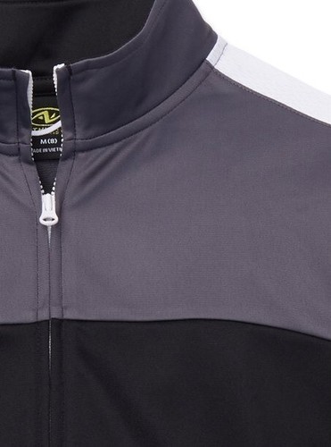 Athletic Works~ NEW♈Boy's Two toned Zip up Knit Jacket size S~black/gray - Picture 6 of 6