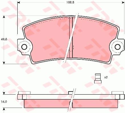 Plaquettes de frein Renault Espace II 2.8 V6 en matériau composite haute friction
