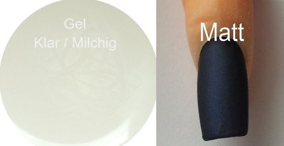 2)SOAK OFF 5ml Finish Gel matt seidiger Look mattes UV Finisch Versiegelungsgel 