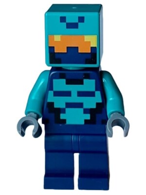 Lego Nether Hero 662305 Dark Blue Torso Minecraft Minifigure | eBay
