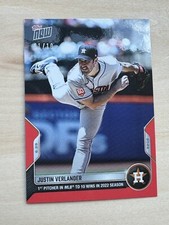 2022 Topps MLB NOW 430 JUSTIN VERLANDER 10 WINS HOUSTON ASTROS RED /10