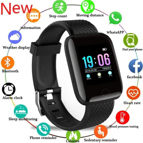 Smartwatch Orologio Smart Tracker Sport Android iOS Bluetooth Conta Passi Cardio - Foto 1 di 17