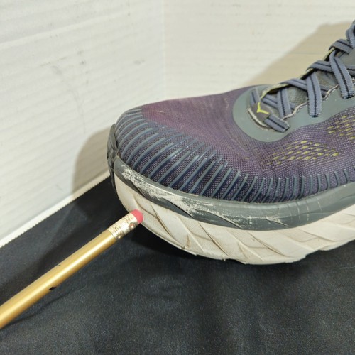 Hoka One One Bondi 7 Mens Sz 12 Blue Cushioned Running Sneakers Comfort Neutral - Picture 10 of 22