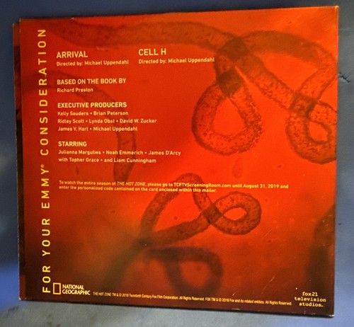 THE HOT ZONE EMMY FYC DVD SCREENER NATIONAL GEOGRAPHIC PANDEMIC RARE PROMO OOP - Picture 5 of 5