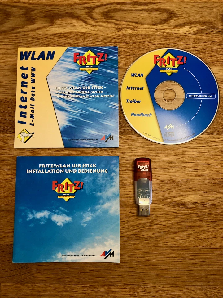 Original FRITZ®WLAN USB STICK 00:04:0E CE:AF:A5 mit Treiber-CD