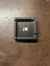 Marlboro Gift Heavy Black Rubber Metal Ash Tray 4" Tin Personalized JMInitials