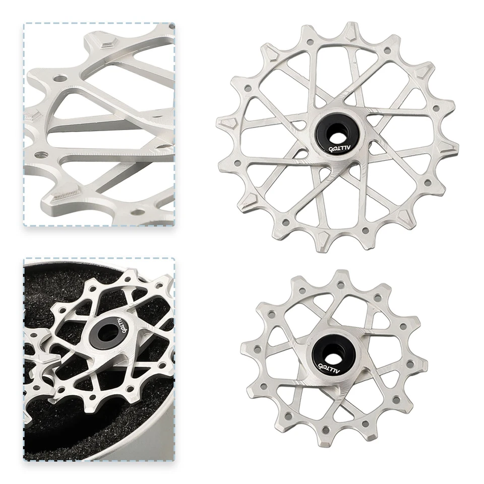 Atualize seu desempenho de desviador para bicicletas Sram com rodas de polia 12T+16T - Imagem 3 de 4