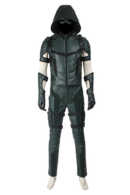 Green Arrow Season 4 Oliver Queen Outfits Halloween Cosplay Costume S-XXXL