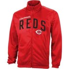 G- Iii Cincinnati Reds Poly Tricot Track Jacket – Red medium-large
