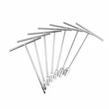 TUSK Deep Socket T-Handle Wrench Set 7-pack Vanadium Steel Nickel-Pewter Finish