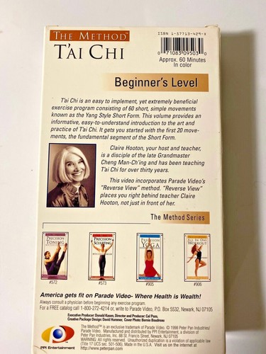 The Method, T'ai Chi, Beginner's Level, by Claire Hooton, Vhs, Like New - Picture 3 of 5