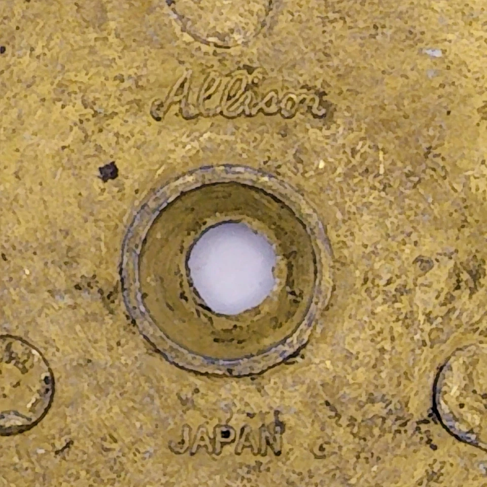 VTG French Country Drawer/Cabinet Pull Backplate White/Gold Floral Allison Japan - Image 3 of 4