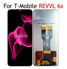 For T-Mobile REVVL 6x 5G LCD Display Screen Touch Digitizer Panel Assembly Black