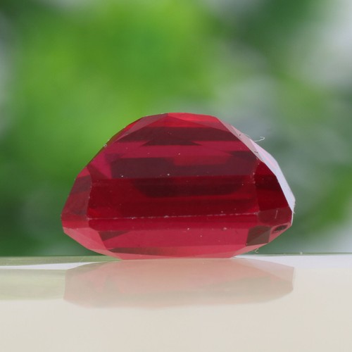 Red Ruby 10 Ct. Faceted Emerald Cut Loose Gemstone For Jewelry Making -2 - Picture 5 of 7