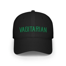 Vagitarian Vegetarian Parody Adult Unisex Low Profile Baseball Cap