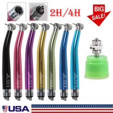 NSK Style Dental Color High Speed Air Turbine Handpiece Push Button 2H/4H ty