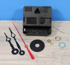 Quartex Q-80 Quartz Battery Clock Movement 1/4" Thick Dial 11/16" Shaft TERRY