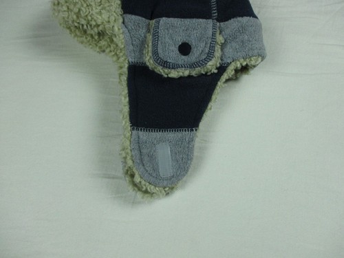 BabyGap Trapper Hat Toddler boy Small Medium Blue Gray Kids Sherpa Snow Flap Ear - Picture 10 of 17