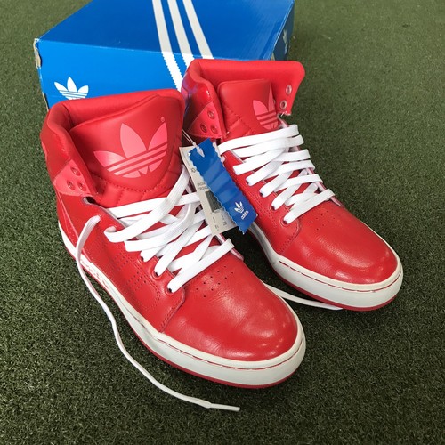 Men's Adidas Originals adiHigh adi high EXT Casual Shoes G65894 Red Size 6.5 - Picture 2 of 7