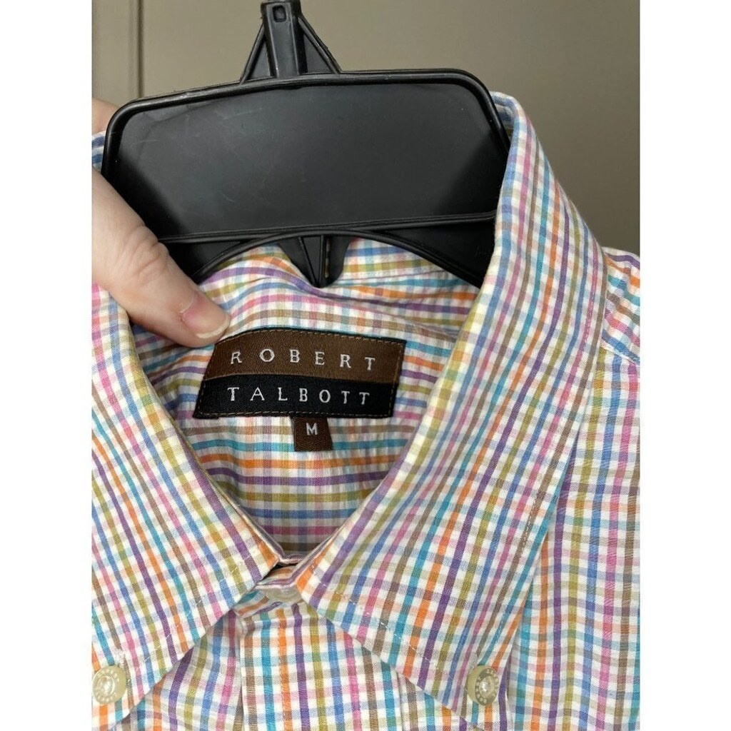 Robert TALBOTT LONG SLEEVE BUTTON UP MEDIUM MULTI… - image 4