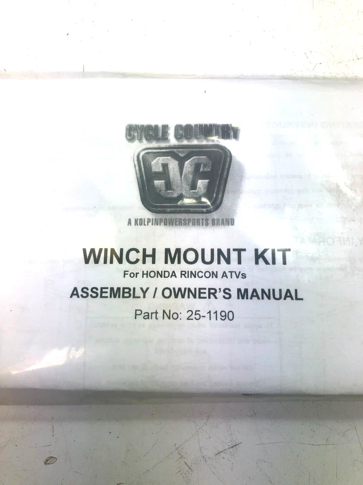 2003-2021 HONDA RINCON 650 680 CICLO COUNTRY ATV KIT DE MONTAGEM DE GUINCHO 25-1190 - Imagem 2 de 2