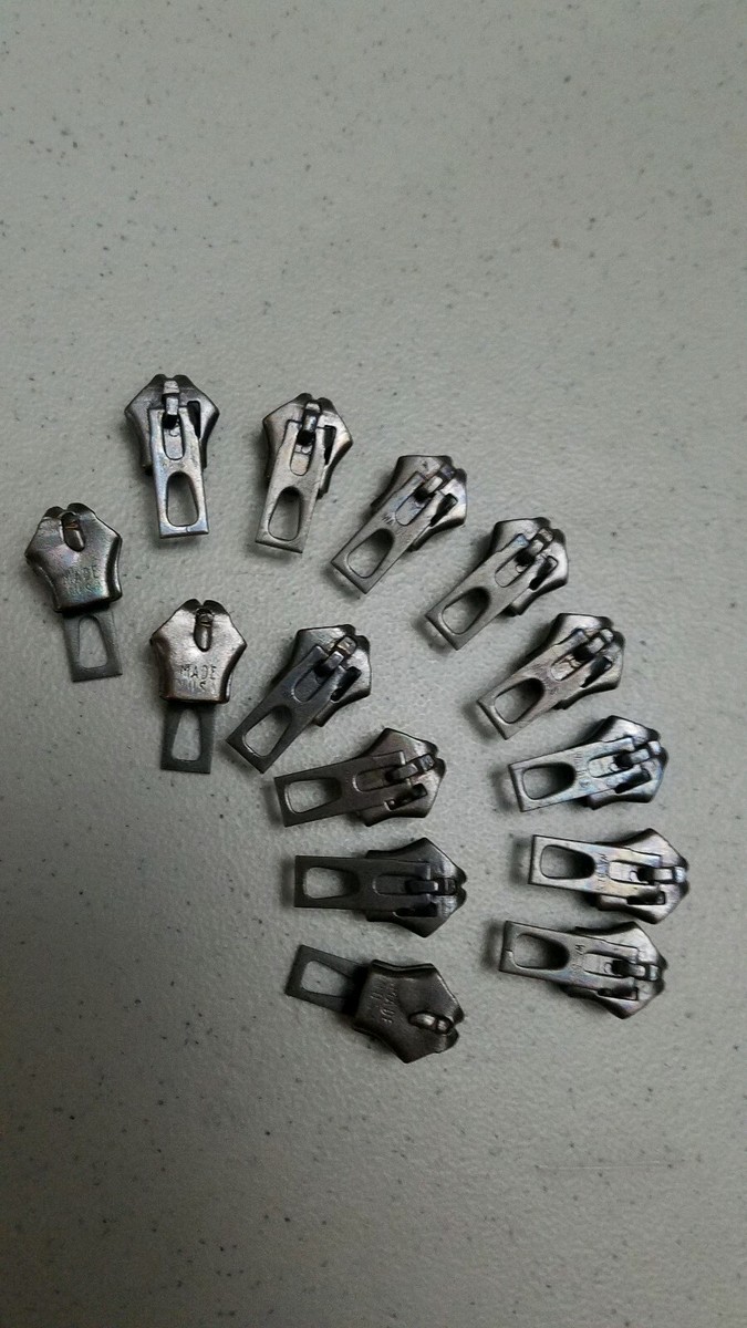 14-ZIPPER SLIDERS/NOS Vtg.1950's 