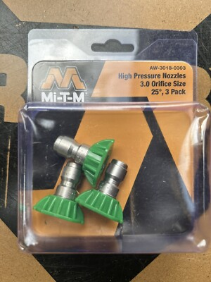 #ad 3 Pack Mi T M AW 3018 0030 High Pressure Nozzle. 25 degrees $21.99